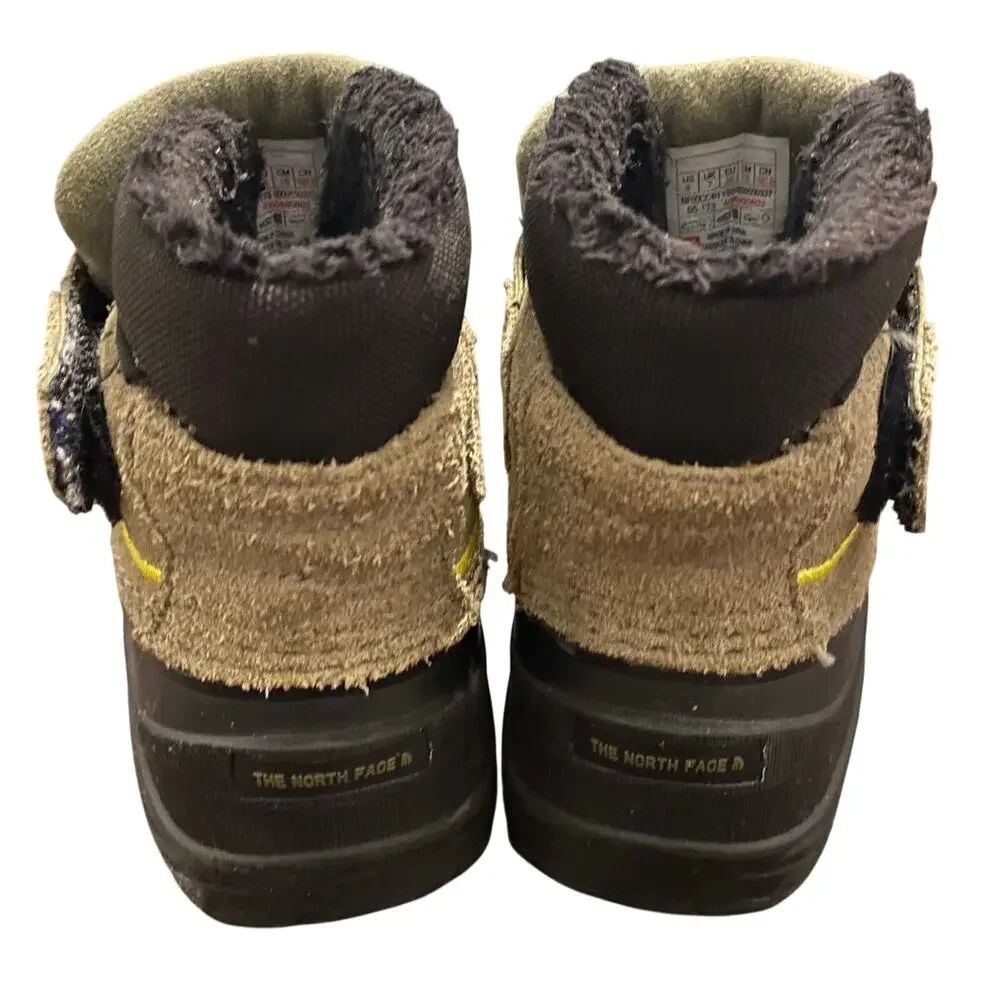 The North Face Heatseeker Toddler Winter Snow Boots Kids Size 8 Brown Waterproof